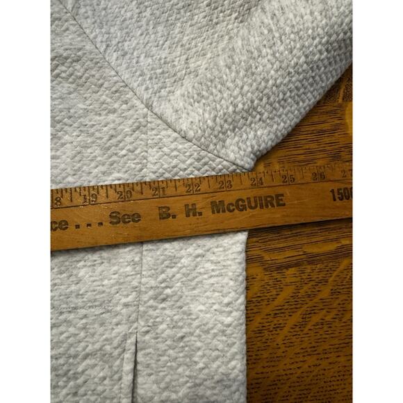 Womens Light Gray Waffle Sweatshirt, Sz L Casual Warm Comfortable Top Gorpcore - Picture 7 of 11